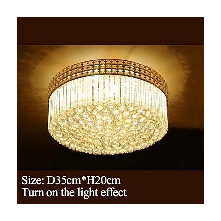 Moderný luxusný luster Crystal Absorb Dome Light Priemer 35CM Obsahuje 3 žiarovky Moderný luxusný luster Crystal Absorb Dome Light Priemer 35CM Obsahuje 3 žiarovky
