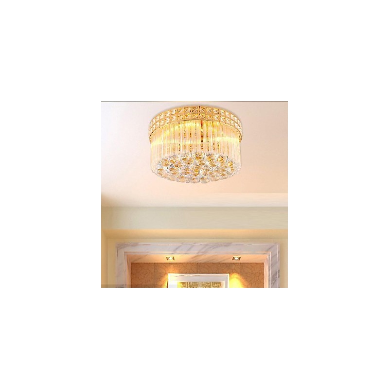 Moderný luxusný luster Crystal Absorb Dome Light Priemer 35CM Obsahuje 3 žiarovky