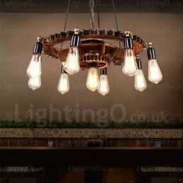 9 Light Vintage Retro závesné svietidlo
