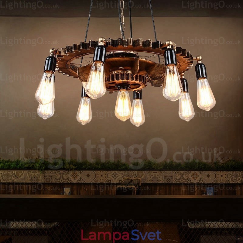 9 Light Vintage Retro závesné svietidlo
