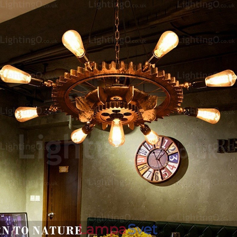 9 Light Vintage Retro závesné svietidlo