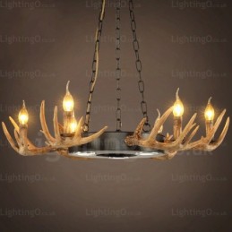 9 Light Vintage Retro Rustikálny Luster Závesné svietidlo