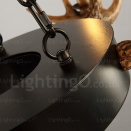 9 Light Vintage Retro Rustikálny Luster Závesné svietidlo