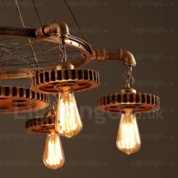 7 Light Vintage Retro závesné svietidlo