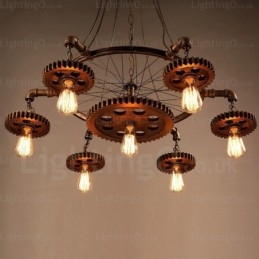 7 Light Vintage Retro závesné svietidlo