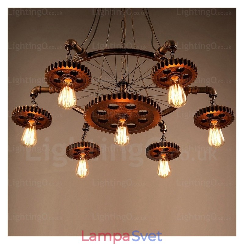 7 Light Vintage Retro závesné svietidlo