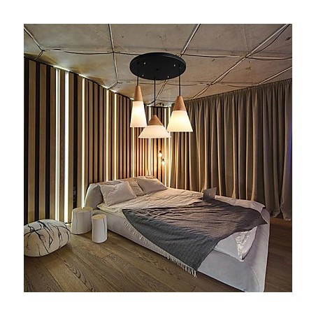 Luster Mini štýl Moderné súčasné kovové 3 svetelné závesné svietidlo Luster Mini štýl Moderné súčasné kovové 3 svetelné závesné svietidlo