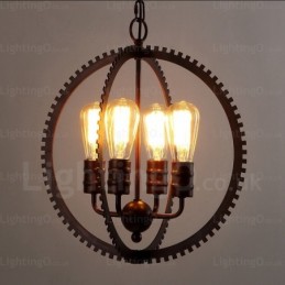 4 Light Vintage Retro závesné svietidlo