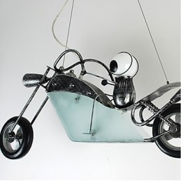 Osvetľovacie lampy Nostalgic Children Boy Motorcycle Iron Luster