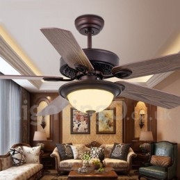 42" 48" 52" Country Retro Rustic Lodge Vintage stropný ventilátor