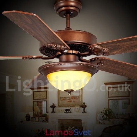 48" 52" Country retro rustikálny stropný ventilátor Lodge Vintage 48" 52" Country retro rustikálny stropný ventilátor Lodge Vintage