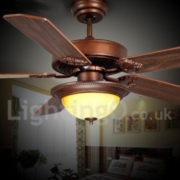 48" 52" Country retro rustikálny stropný ventilátor Lodge Vintage
