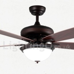 52-palcový stropný ventilátor Country Retro Rustic Lodge Vintage