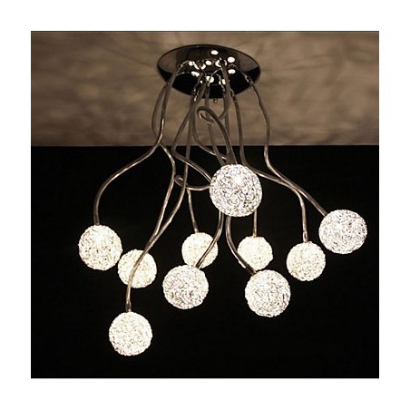 Jednoduché Iron Ceiling Round Iron Kreatívna lampa Lampa z hliníkového drôtu Jednoduché Iron Ceiling Round Iron Kreatívna lampa Lampa z hliníkového drôtu