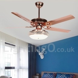 52-palcový moderný stropný ventilátor európskeho štýlu