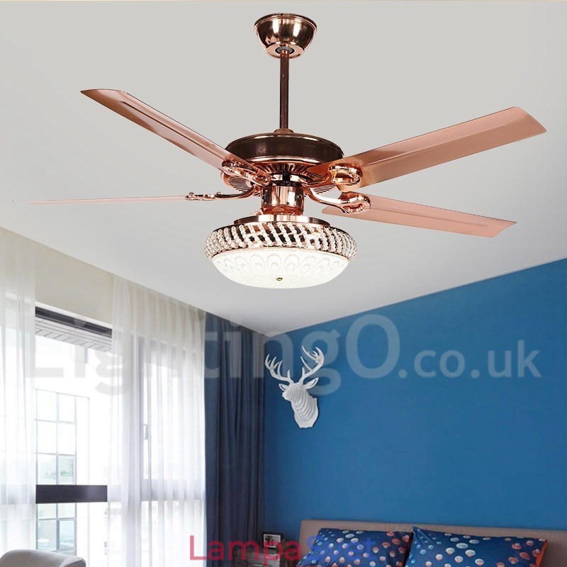 52-palcový moderný stropný ventilátor európskeho štýlu