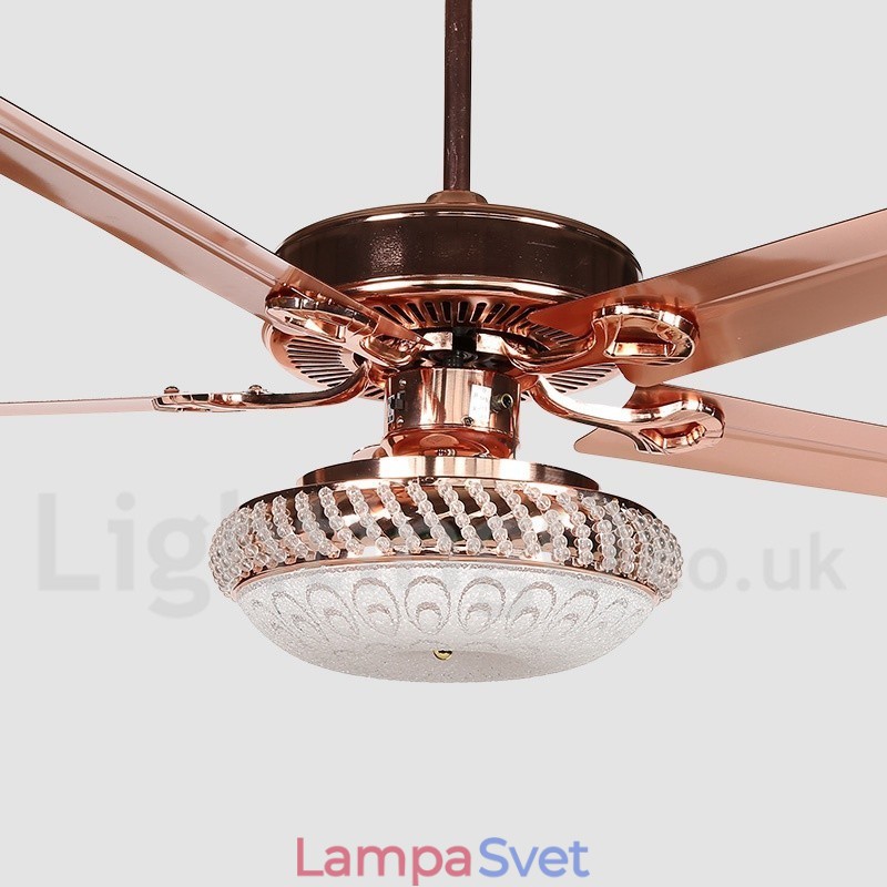 52-palcový moderný stropný ventilátor európskeho štýlu