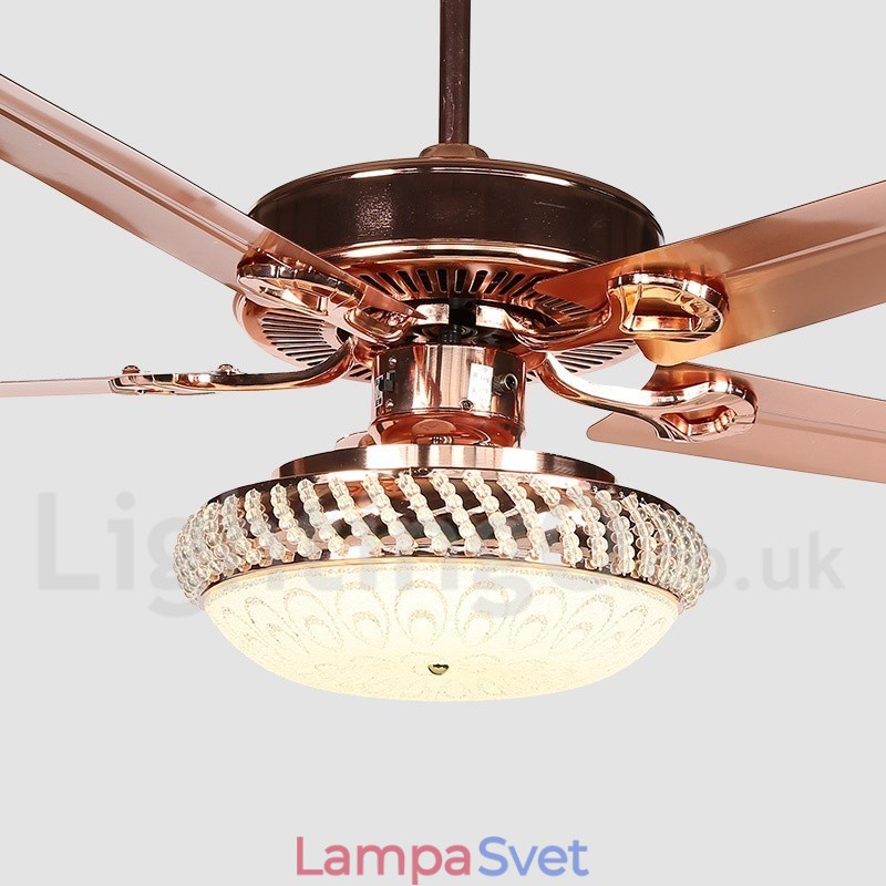 52-palcový moderný stropný ventilátor európskeho štýlu