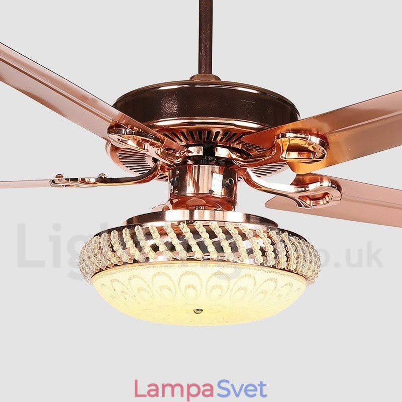 52-palcový moderný stropný ventilátor európskeho štýlu
