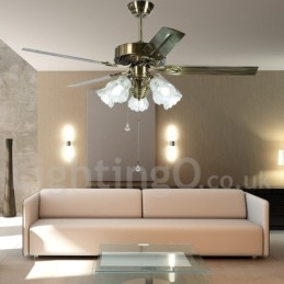 52" vintage stropný ventilátor európskeho štýlu