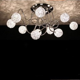 Jednoduché Iron Ceiling Round Iron Kreatívna lampa Lampa z hliníkového drôtu