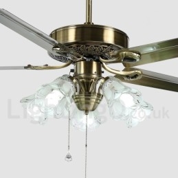 52" vintage stropný ventilátor európskeho štýlu