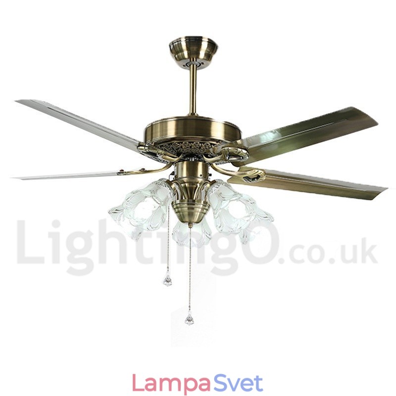 52" vintage stropný ventilátor európskeho štýlu