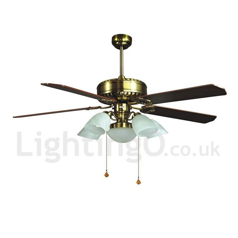 52-palcový moderný stropný ventilátor európskeho štýlu