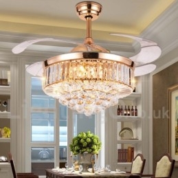42-palcový moderný stropný ventilátor európskeho štýlu
