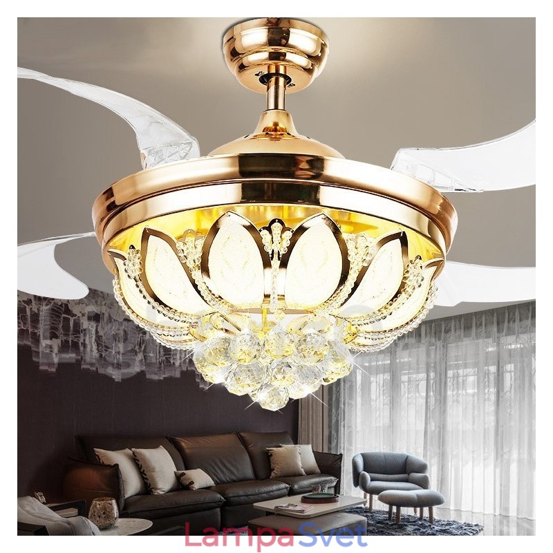 42-palcový moderný stropný ventilátor európskeho štýlu