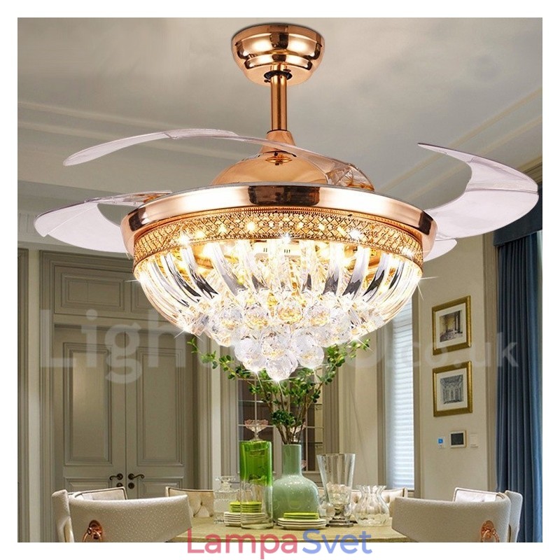 42-palcový moderný stropný ventilátor európskeho štýlu