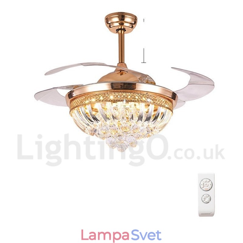 42-palcový moderný stropný ventilátor európskeho štýlu