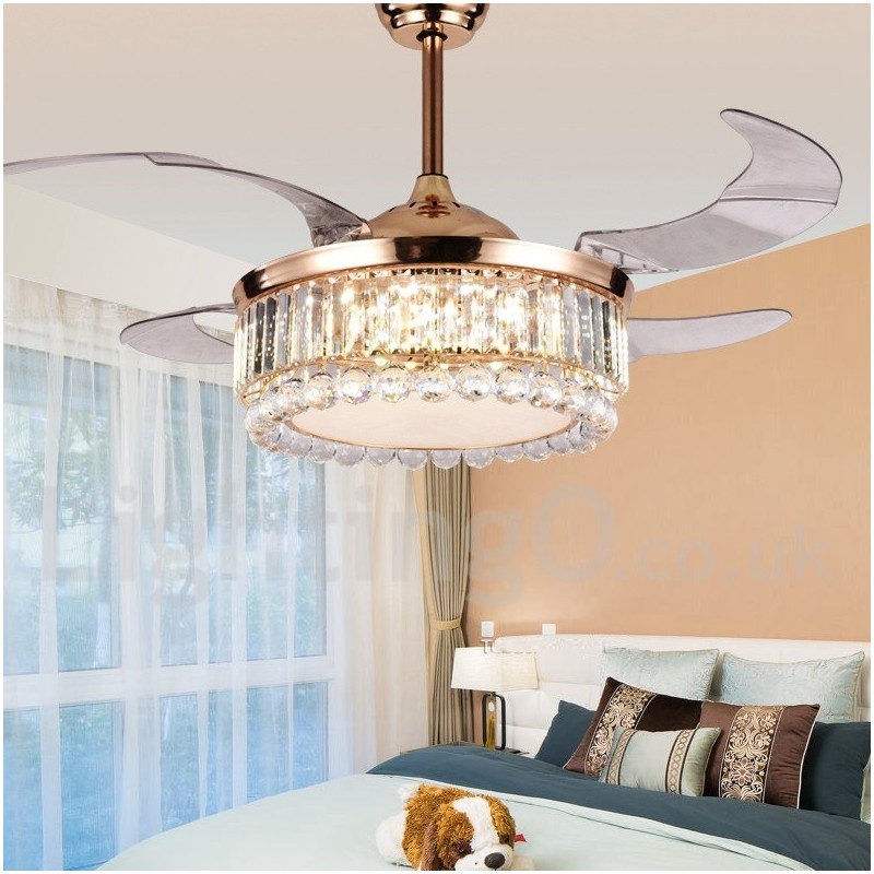 42-palcový moderný stropný ventilátor európskeho štýlu
