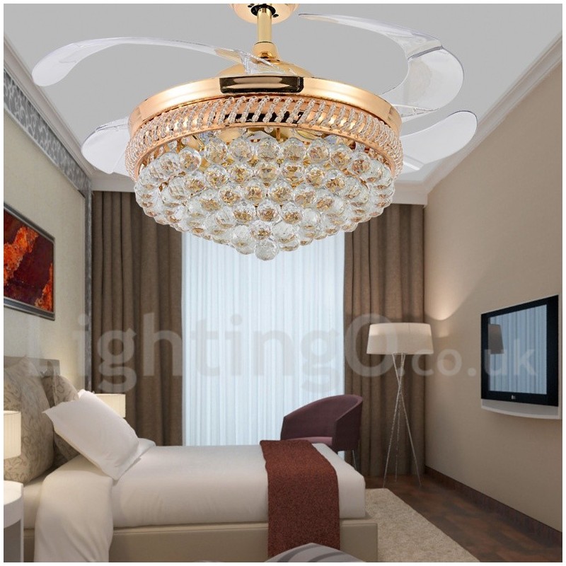 42-palcový moderný stropný ventilátor európskeho štýlu