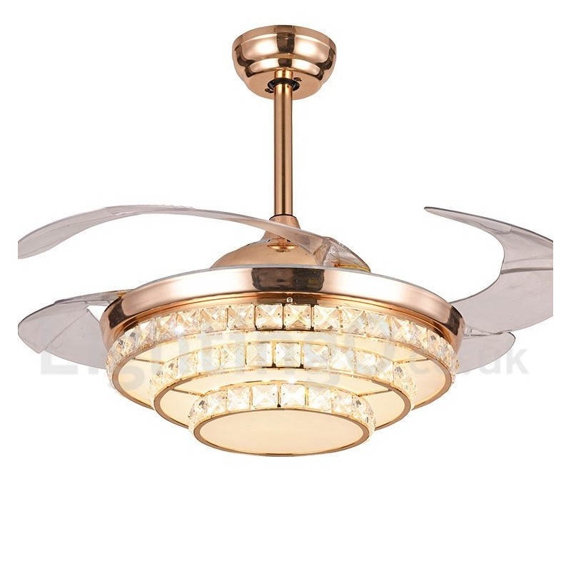 42-palcový moderný stropný ventilátor európskeho štýlu