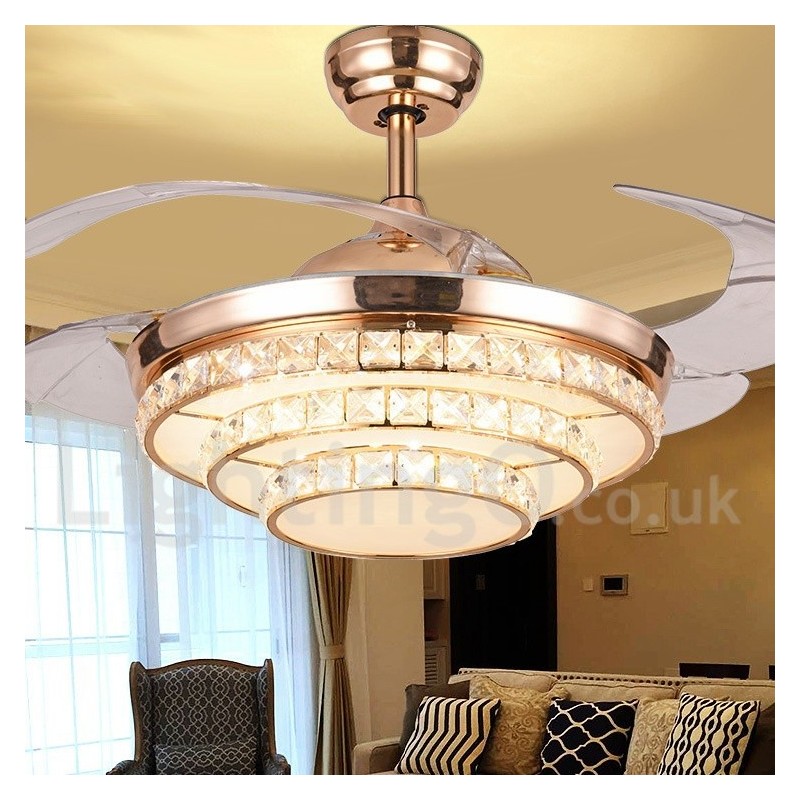 42-palcový moderný stropný ventilátor európskeho štýlu