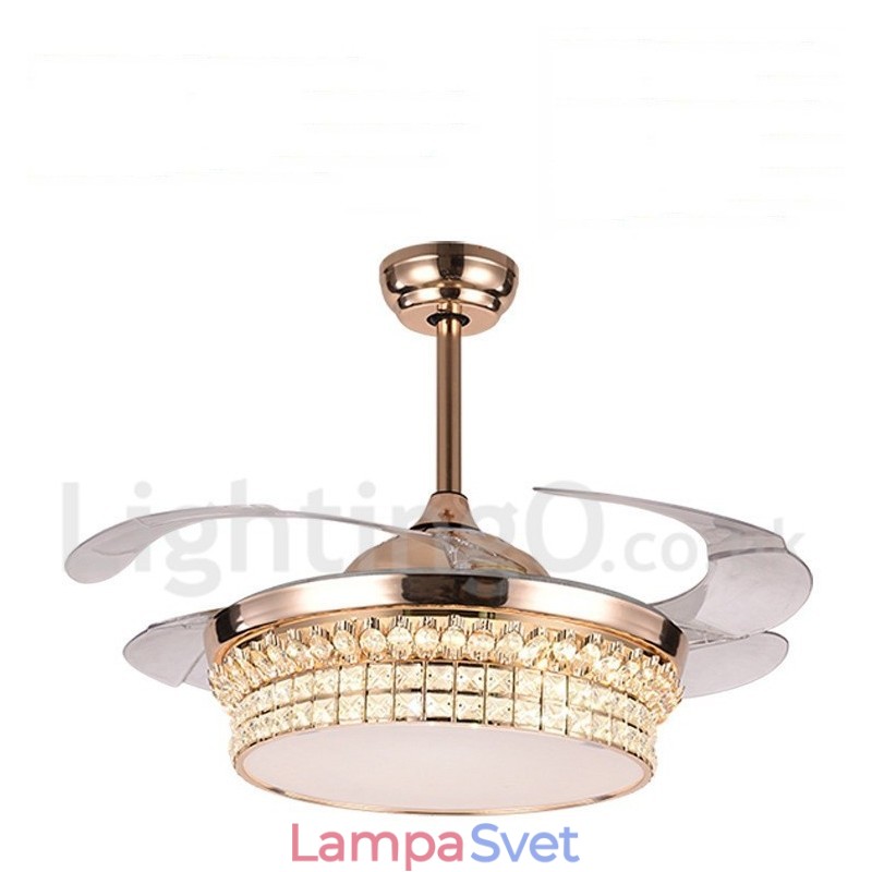 42-palcový moderný stropný ventilátor európskeho štýlu