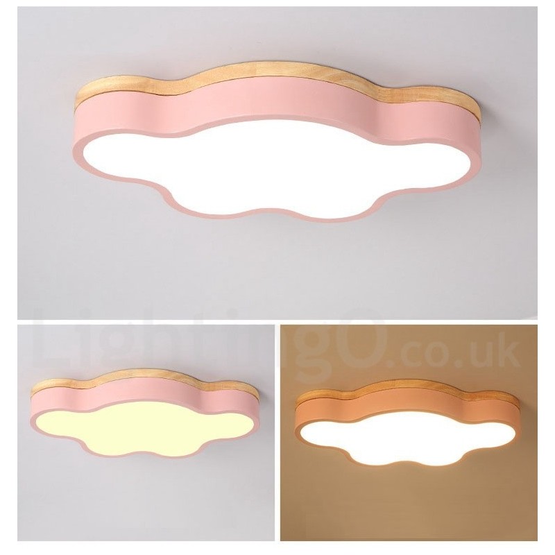 Macaron Multicolor Moderné súčasné oceľové zapustené drevené stropné svietidlo