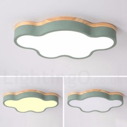 Macaron Multicolor Moderné súčasné oceľové zapustené drevené stropné svietidlo
