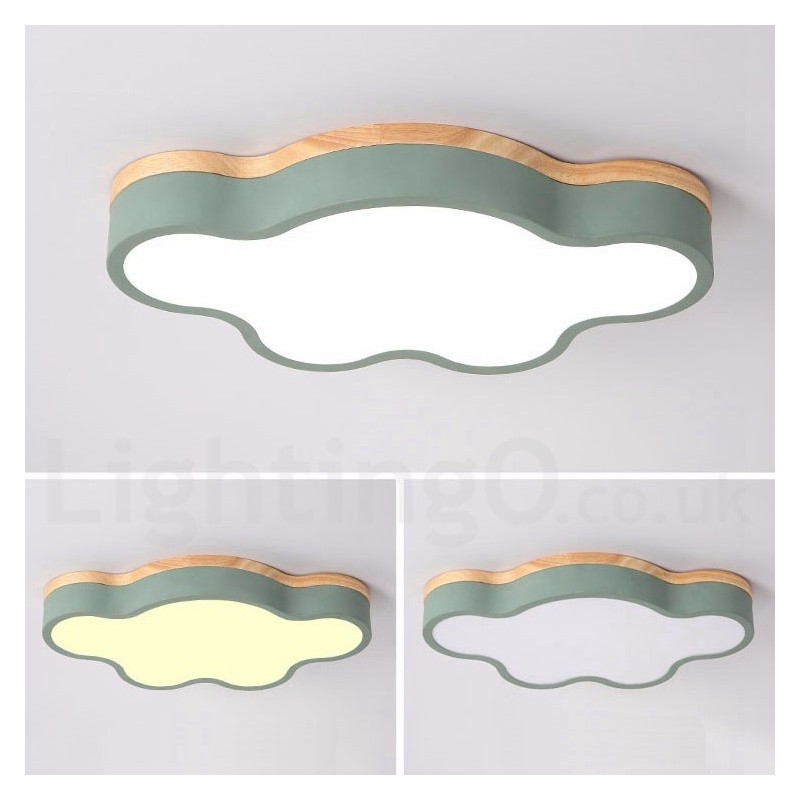 Macaron Multicolor Moderné súčasné oceľové zapustené drevené stropné svietidlo