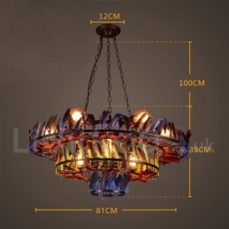 Retro Steel Lighting Store Závesné luster Light