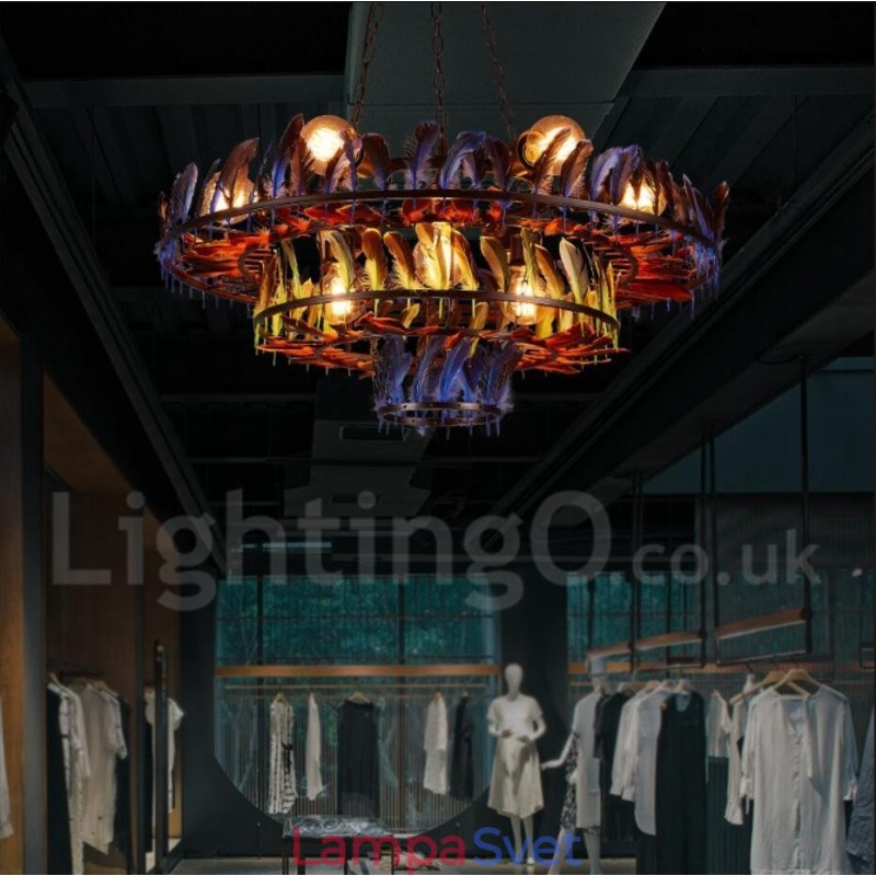 Retro Steel Lighting Store Závesné luster Light