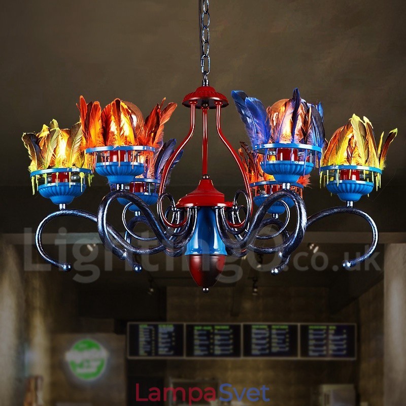 Retro Steel Lighting Store Závesné luster Light