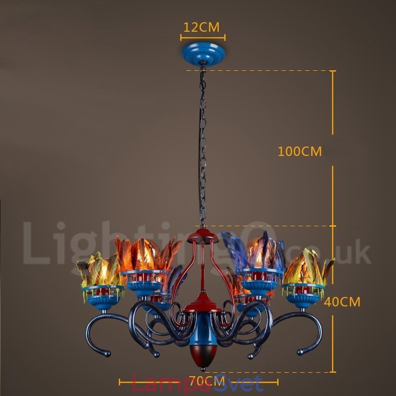 Retro Steel Lighting Store Závesné luster Light