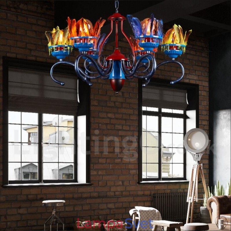 Retro Steel Lighting Store Závesné luster Light