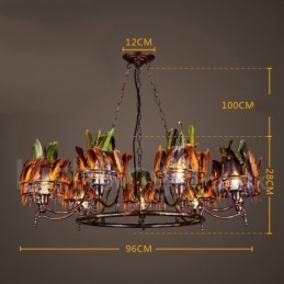 Retro Steel Lighting Store Závesné luster Light