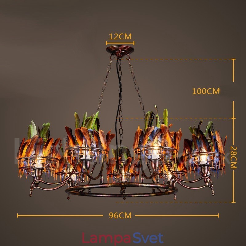Retro Steel Lighting Store Závesné luster Light
