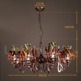 Retro Steel Lighting Store Závesné luster Light