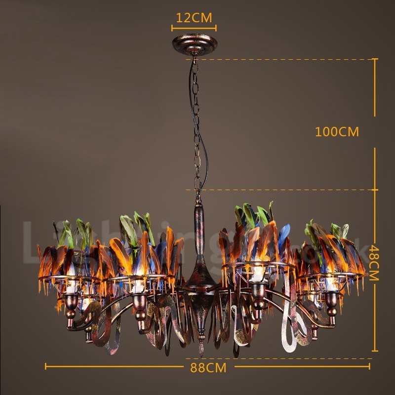 Retro Steel Lighting Store Závesné luster Light