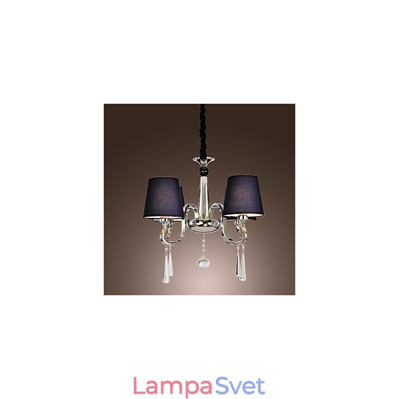 Vintage Luster 4 Light Classic Fabric Metal Paint